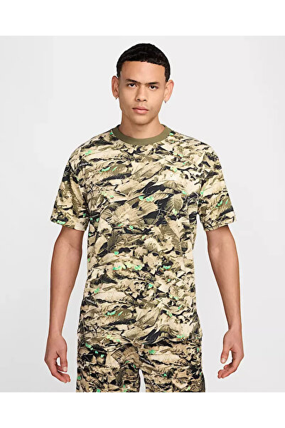 Nike Men's M Medium ACG Dri Fit Shirt Camo HJ0794-222 Medium Olive