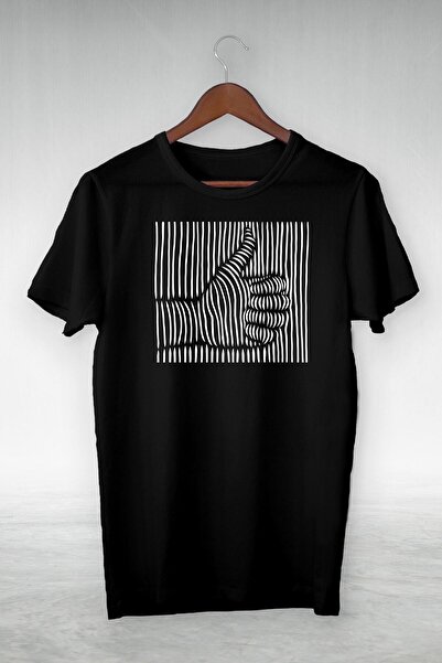 donamod Black - 3-Dimensional Complete Mark Illustration T-shirt - Vip Design...