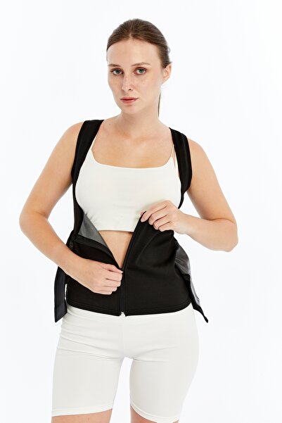 FİTFORMGİYİM Sauna Upright Posture Thermal Vest Singlet Waist Belt Corset