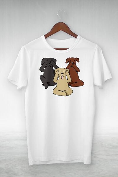 donamod أبيض - لم أكن أرى، لم أسمع، لم أكن أتكلمرسم توضيحي -