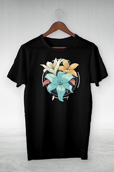 donamod Μαύρο μπλουζάκι με στάμπα Gsc-444