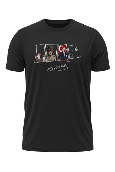 donamod Μαύρο μπλουζάκι Mustafa Kemal Atatürk