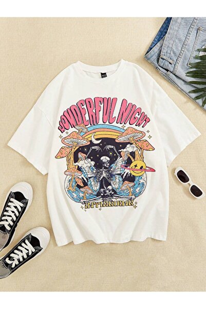 donamod تي شيرت كبير الحجم بتصميم الرسوم المتحركة والجرافيك سلسلة الرسوم المت...