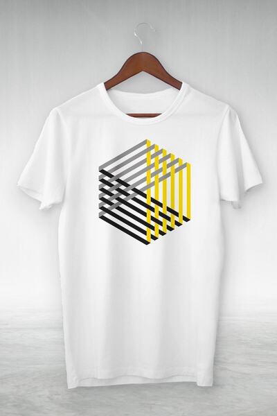 donamod Μπλουζάκι Unisex Λευκό Illustration Cte-078