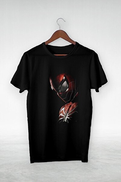 donamod Vtshirt أسود - للجنسين - سبايدرمان 3 - رسم توضيحي - Y-066