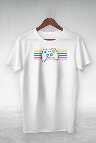 donamod Alb - Consola de jocuri - Ilustrație Desen - Tricou cu design VIP Gsc...