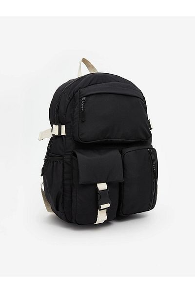 LC Waikiki LCW ACCESSORIES Черна многокомпонентна раница за момичета
