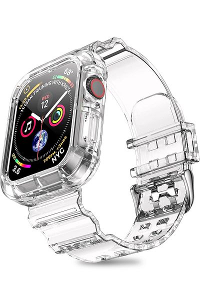 Nezih Case ساعة Apple Watch Series 10 مقاس 42 ملم متوافقة مع حزام وواقي من السيليكون