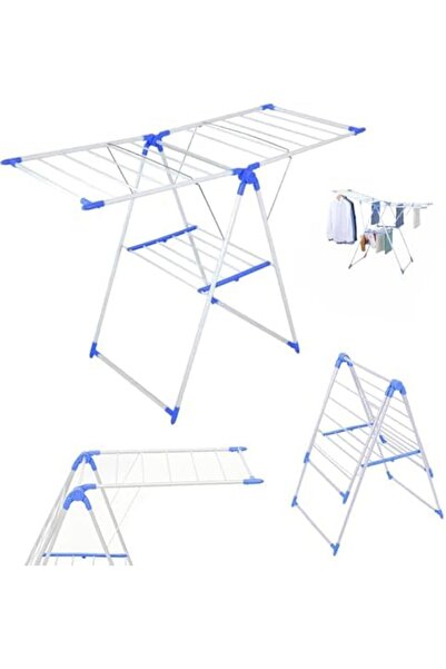 Twinkle Mart Heavy Duty Foldable Clothes Drying Rack with Adjustable Wings