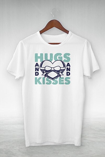 donamod Λευκό μπλουζάκι Hugs And Kisses Gsc-315