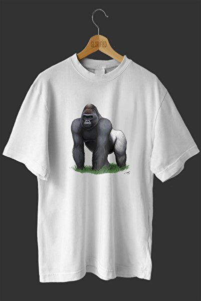 donamod -wed Gorilla Printed Oversize T Shirt