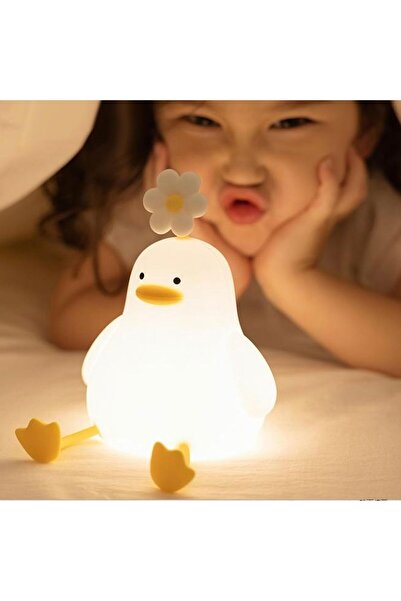 Genel Markalar Ördek Figürlü Renkli 3 Kademeli Şarj Edilebilir Dokunmatik Gec...