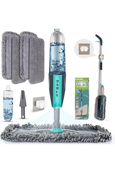 Generic Spray Mop 2-in-1 Mop with 4 Washable Microfiber Pads, 360° Spin, Wet & Dry Floor Cleaner fo