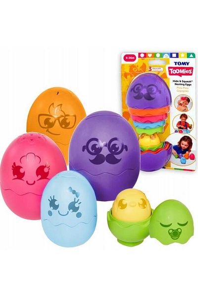 Tomy Toomies Hide and Seek Nested Eggs - Purple 73080
