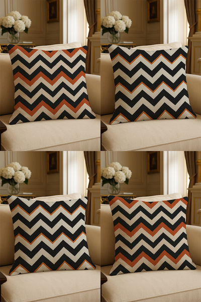 LadiesHome Husă decorativă pentru pernă de 43x43 cm, imprimată digital cu des...