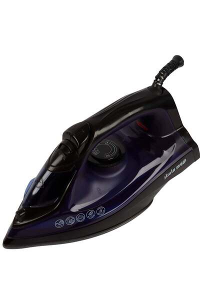 HOME MASTER HomeMaster Steam Iron Clothes Iron Ceramic Base 2200 Watts - Black