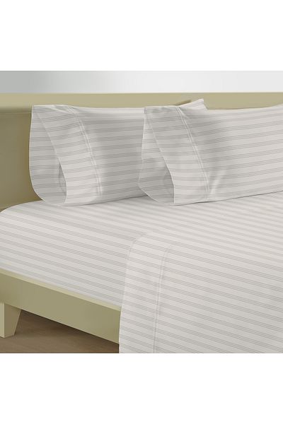AMBRA 400TC cotton fitted sheet - 120*200cm, cream