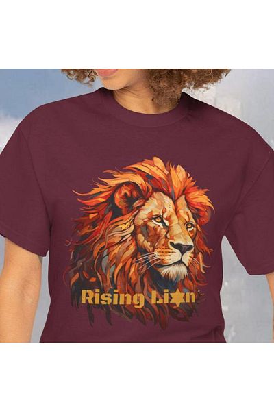 l'eivor Rising Lion Printed Cotton T-Shirt
