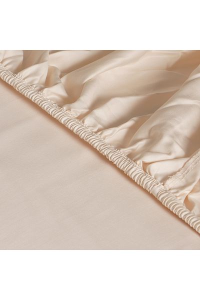 AMBRA 500 TC egyptian cotton fitted sheet - 120*200 cream