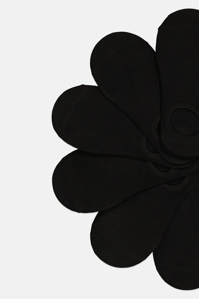 Dockers Men 6 Pairs Brand Logo Ankle Socks, Black