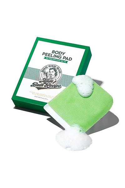 Mom's bath Korean loofah for exfoliating the body and getting rid of body problems from Mom's Bath, one piece, green color, 25 ml