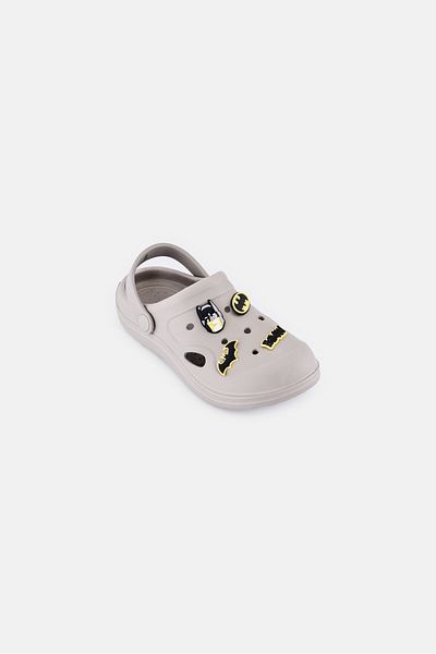 DC Kids Boy Batman Slip On Clogs, Grey