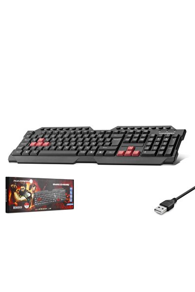 HADRON Hd869 Kablolu Multimedia Klavye Q Siyah