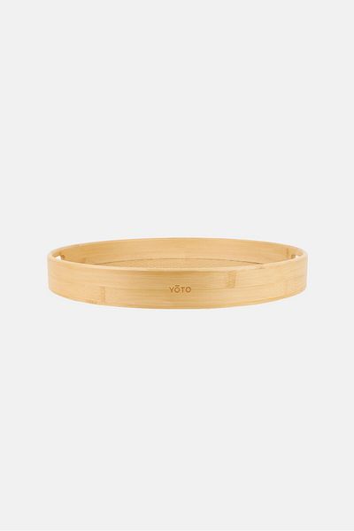 YOTO Bamboo Serving Tray, Beige