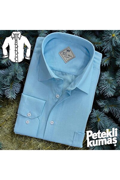 EREN STYLE Κλασικό λινό 100% βαμβακερό μακρυμάνικο μπλουζάκι με μονή τσέπη κα...