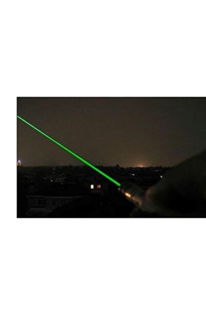 EMATTEIRO Laser Pointer Verde, Rază 10 km, Acumulator și Încărcător Inclus, Negru