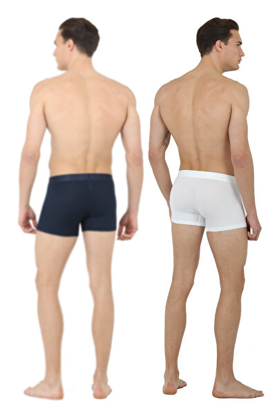 D'S Damat Ds Damat 2-Piece Boxer Set Micro Modal Fabric Premium Series Luxury Boxed Black/White