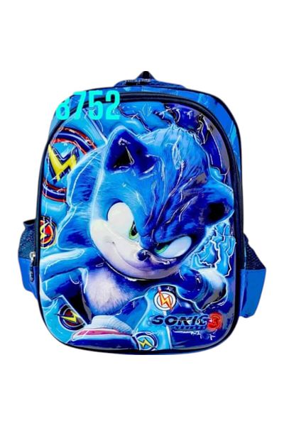 Toybox Printed Sonic Student School Bag Backpack Lunch Bag Pencil Case Three-Piece Set