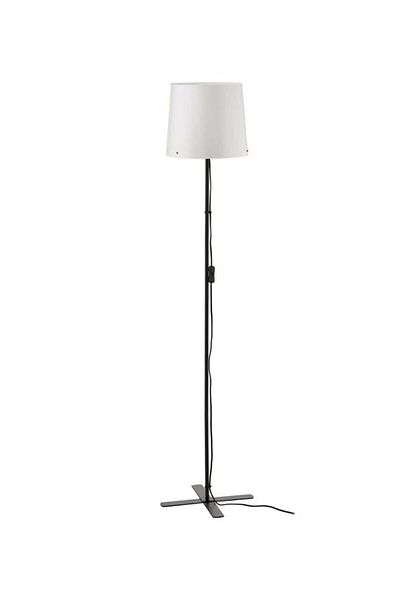 IKEA Floor lamp, black/white, 150 cm