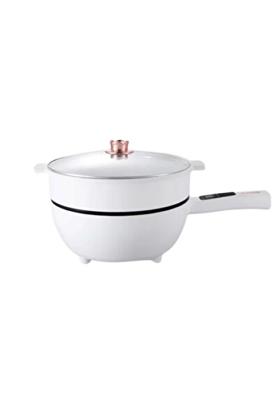 EMATTEIRO Tigaie Electrică Portabilă Multifuncțională 3 L, 26 cm, Capac Transparent