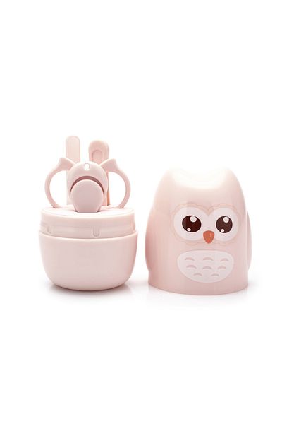 Choice Pink Baby Nail Scissor Baby Nail Care Tool Set Kid Safe Portable Nail Clipper Trimmer File Tweezer W
