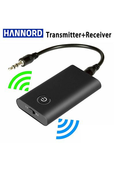 Choice محول بلوتوث Hannord 2 في 1 لاسلكي بلوتوث 5.0 محول صوت قابل للشحن
