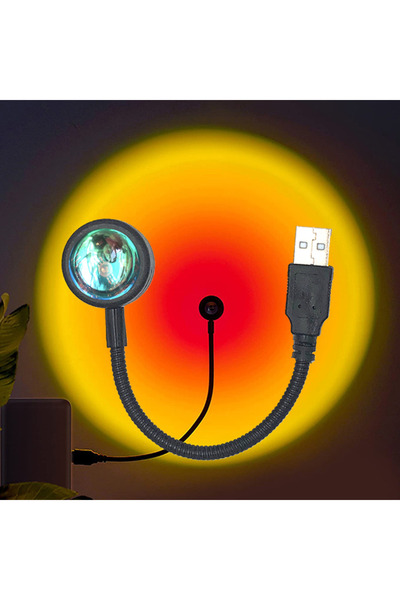 Choice Sunset red USB Sunset Lamp LED Rainbow Neon Night Light Projector Phot...
