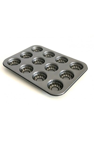 OEM Tray with 12 Muffin Molds, NO6780, 35x27x5 cm, Grey