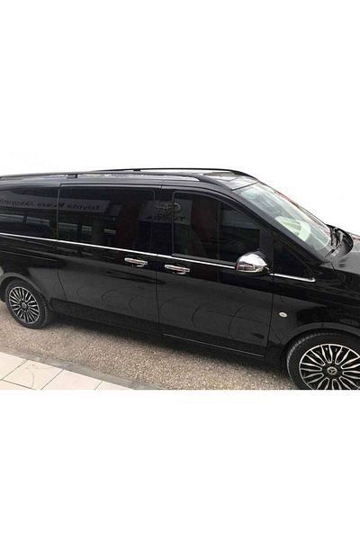 DELUXETUNING Bare longitudinale Premium compatibil Mercedes Vito W639 2004-2014, W447 2015->, Compact scurt negru