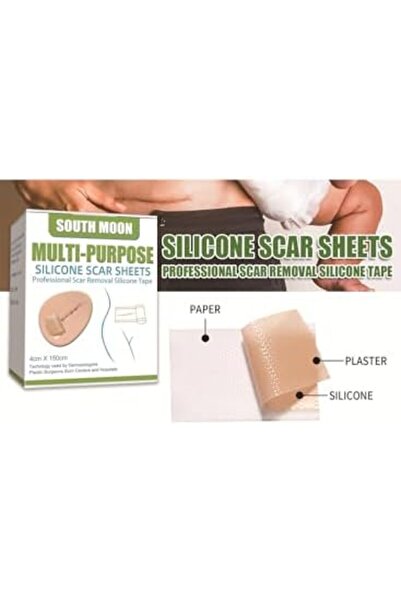 South Moon Multi-Purpose Silicone Scar Sheets, Breathable Scar Removal Strips 4 * 1.5m