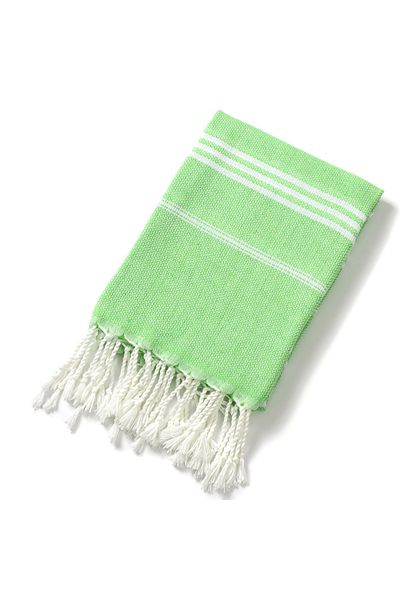 choice2 90x180cm light green Striped Turkish Sports Bath Towel with Tassels Travel Gym Camping Sauna Beach P