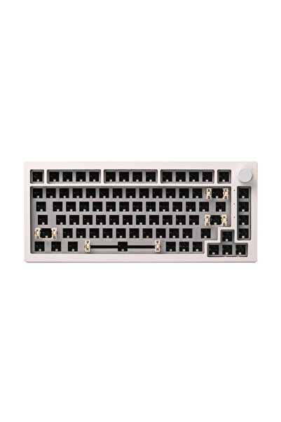 Choice لوحة مفاتيح VIA White Tri-mode Akko 5075B/5075S VIA Kit 75% مخصصة Barebone Keyboard RGB 3/5-Pin Hotswap Mechani