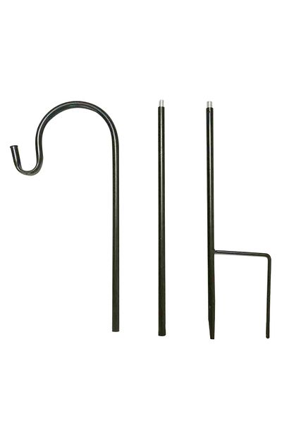 Choice 1A Black Iron Shepherd Crook Hooks Flowerpot Holder Garden Outdoor Plant Basket Lamp Hanger Decorati