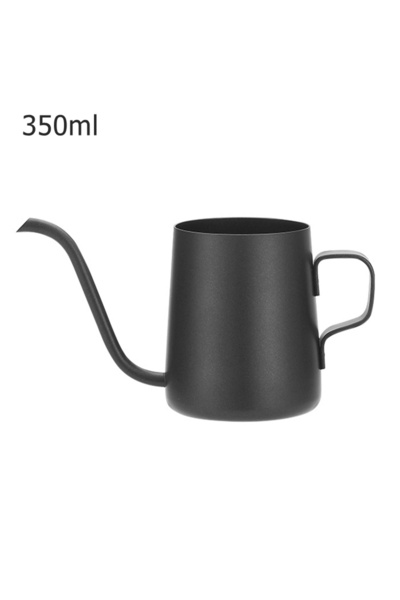 Choice black 350ml Long Narrow Spout Coffee Pot 12 Oz Small Fine Stainless Po...