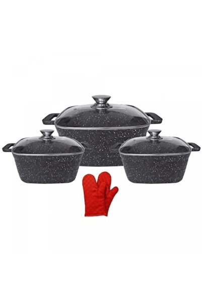 cheffinger Set Cheffinger, Scop®, 3 oale de marmură, 3 capace din sticlă term...