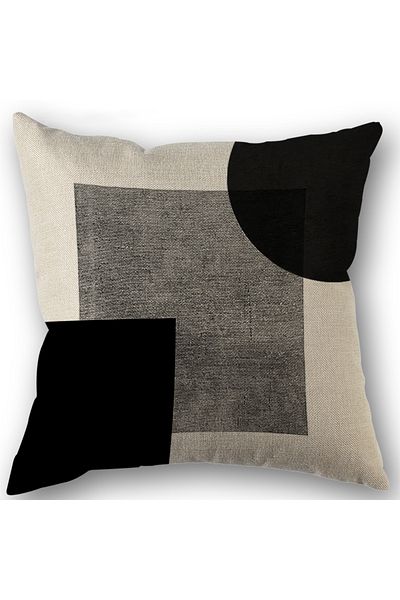 Choice 450mm*450mm 2 1/4pcs Abstract Geometric Throw Pillow Covers 45X45cm Modern Boho Black And White Deco