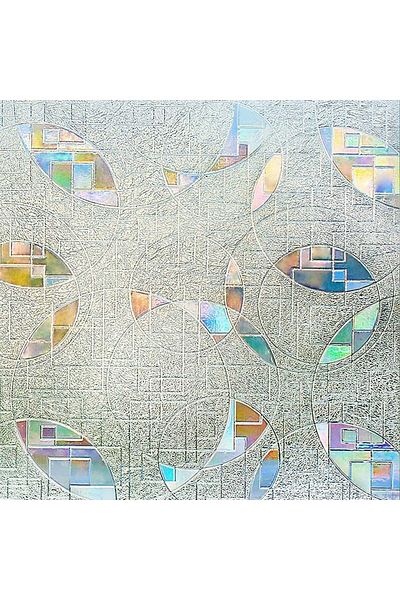 Choice 55x500cm L008 Privacy Window Film Rainbow Window Cling 3D Decorative Window Vinyl Stained Glass Wind