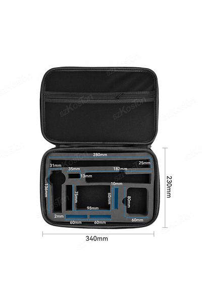 Choice Universal BLACK CASE For Insta 360 X5 X4 Carrying Case for Insta 360 X4 X5 Storage Case Box Hard She