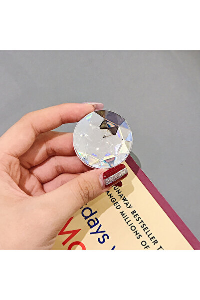 Choice حامل ليزر ثلاثي الأبعاد فضي اللون للهواتف المحمولة مع حامل ماسي قابل ل...