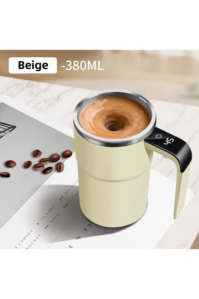 Choice كوب قهوة كهربائي سعة 380 مل، كوب خلط ذاتي، مقاوم للماء IP67، خالٍ من م...